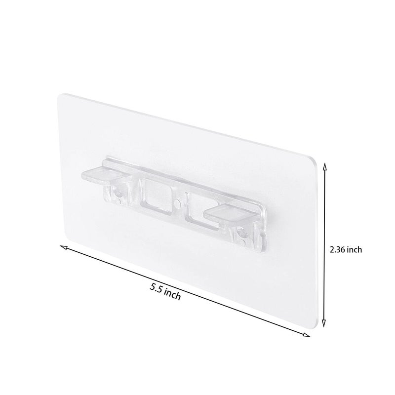 Ourart 24 Pieces Adhesive Shelf Bracket  Double Row Reinforced Design Shelf Support Pegs for Shelves Kitchen Cabinet Book Closet - Image 2